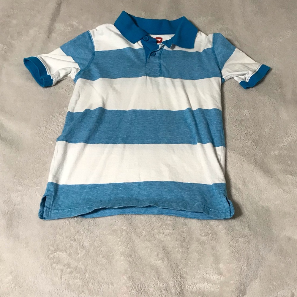 Boys collard striped shirt